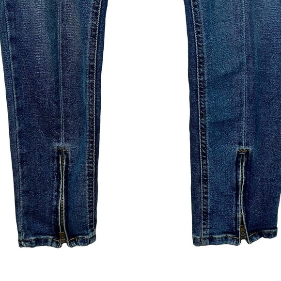 Urban Outfitters BDG Front Pin-tuck Girlfriend High Rise Zippered Ankle Jeans - Picture 3 of 8